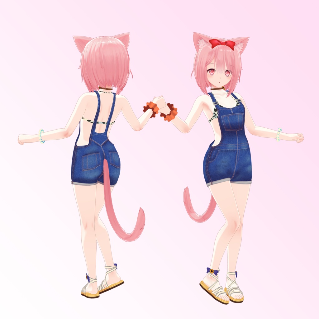 【心-556用】 猫ランジェリー/ビキニオーバーオール/スクール水着/例のセーター - Neko Lingerie, Bikini Overalls, Open Back Sweater, School Swimsuit - for Kokoro-556