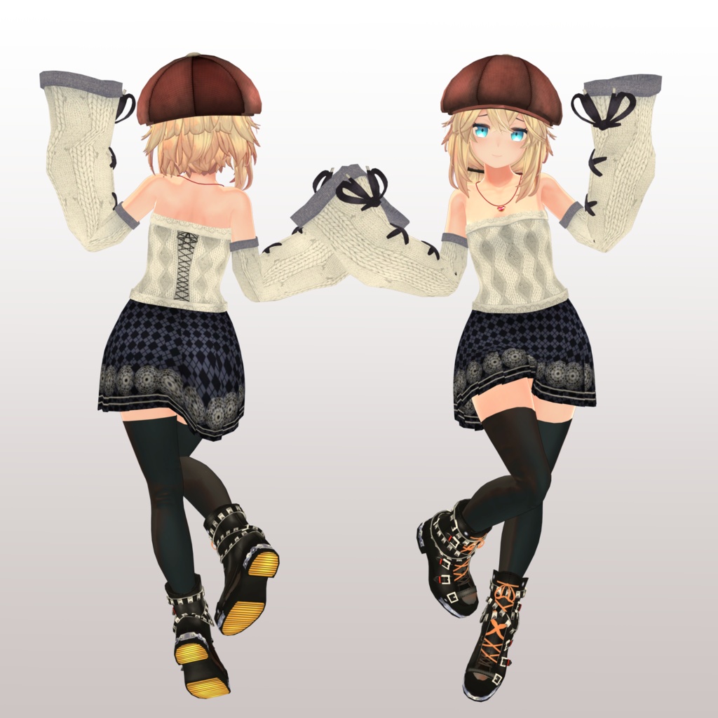 【メリノ用】例のセーターC型 - Open Shoulder Sweater - for Merino