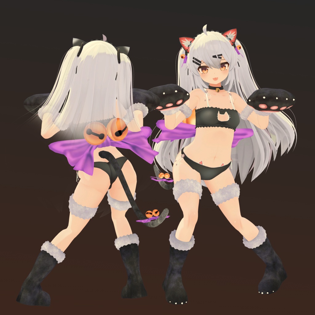 【ほむら用】ビキニジャケット/ 猫ランジェリ/ スクール水着ー - Bikini Jacket/ Neko Lingerie/ School Swimsuit - for Homura