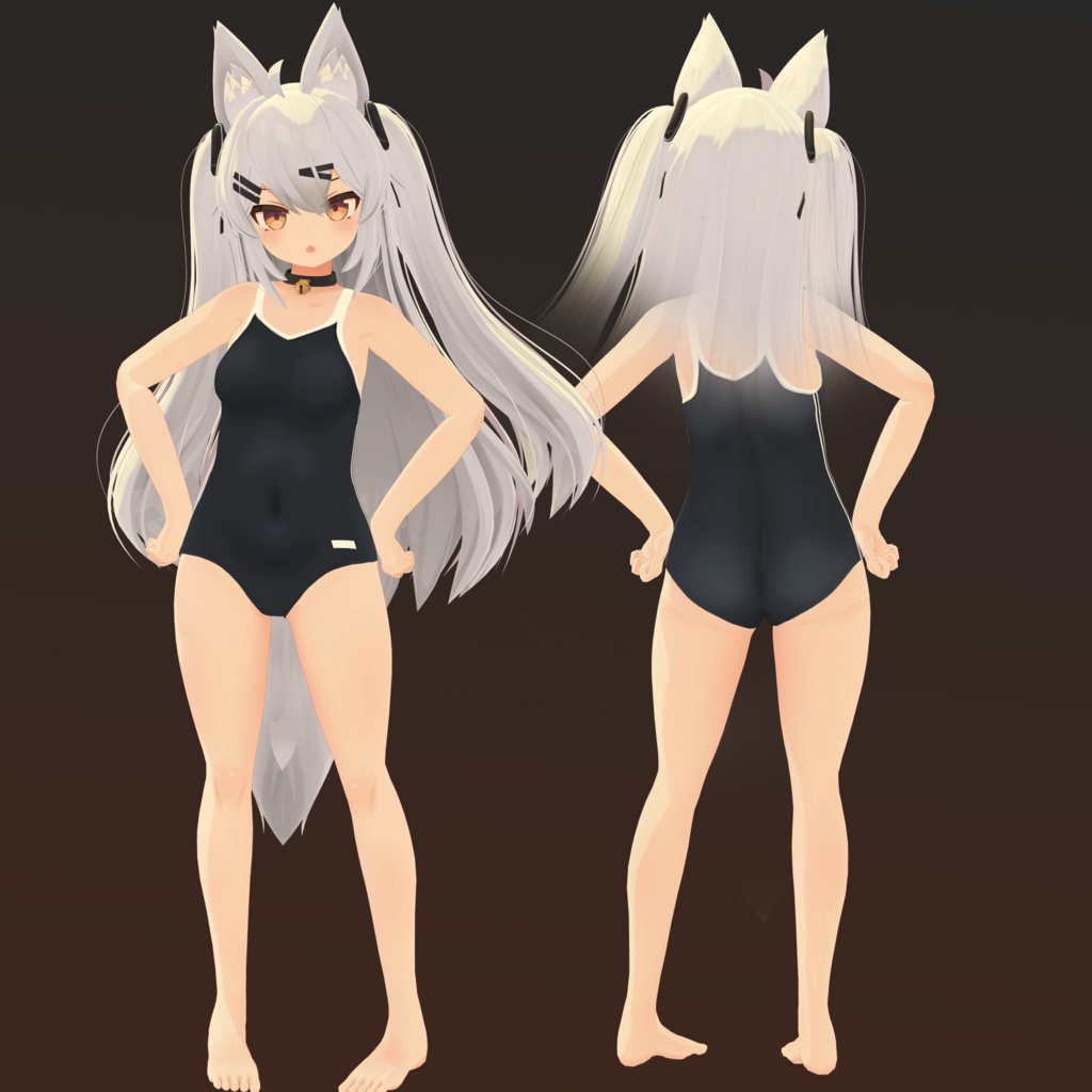 【ほむら用】ビキニジャケット/ 猫ランジェリ/ スクール水着ー - Bikini Jacket/ Neko Lingerie/ School Swimsuit - for Homura