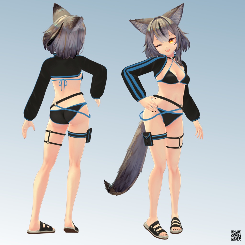 【ミュリシア用】チャイナドレス/ 例のセーターC型/ ビキニジャケット - China Dress/ Open Shoulder Sweater/ Bikini Jacket - for Mulicia