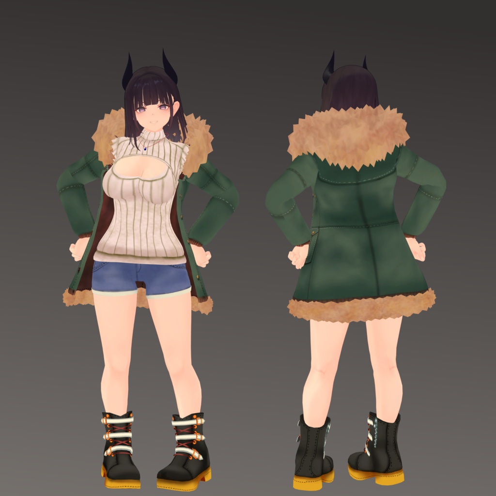 【くろなつ用】 例のセーターB型& 例のセーター - Open Back Sweater& Open Chest Sweater - for Kuronatu