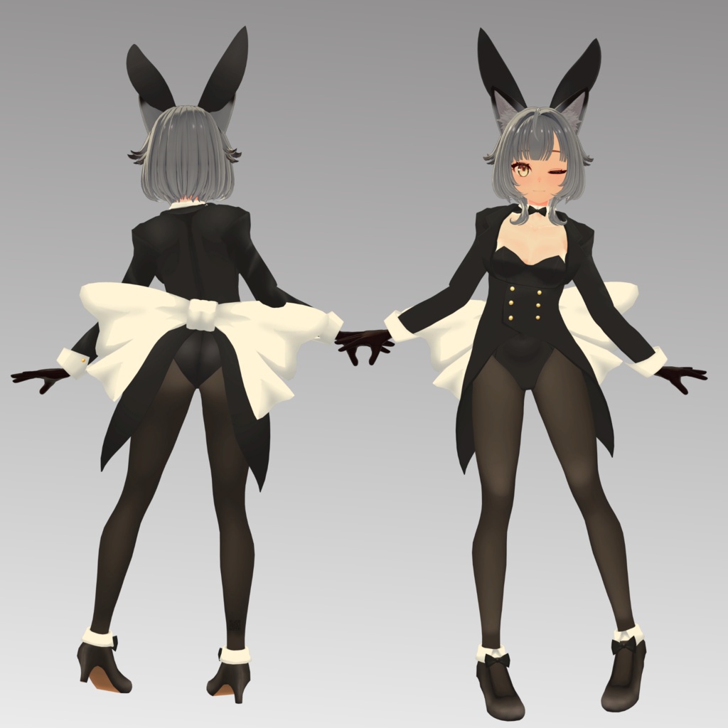 【ヴォルフロッテ用】バニースーツMKII/例のセーター/ストリートウェア/猫ランジェリー - Bunny Suit MKII/ Open Back Sweater/ Neko Lingerie/ Street Wear for Wolflotte