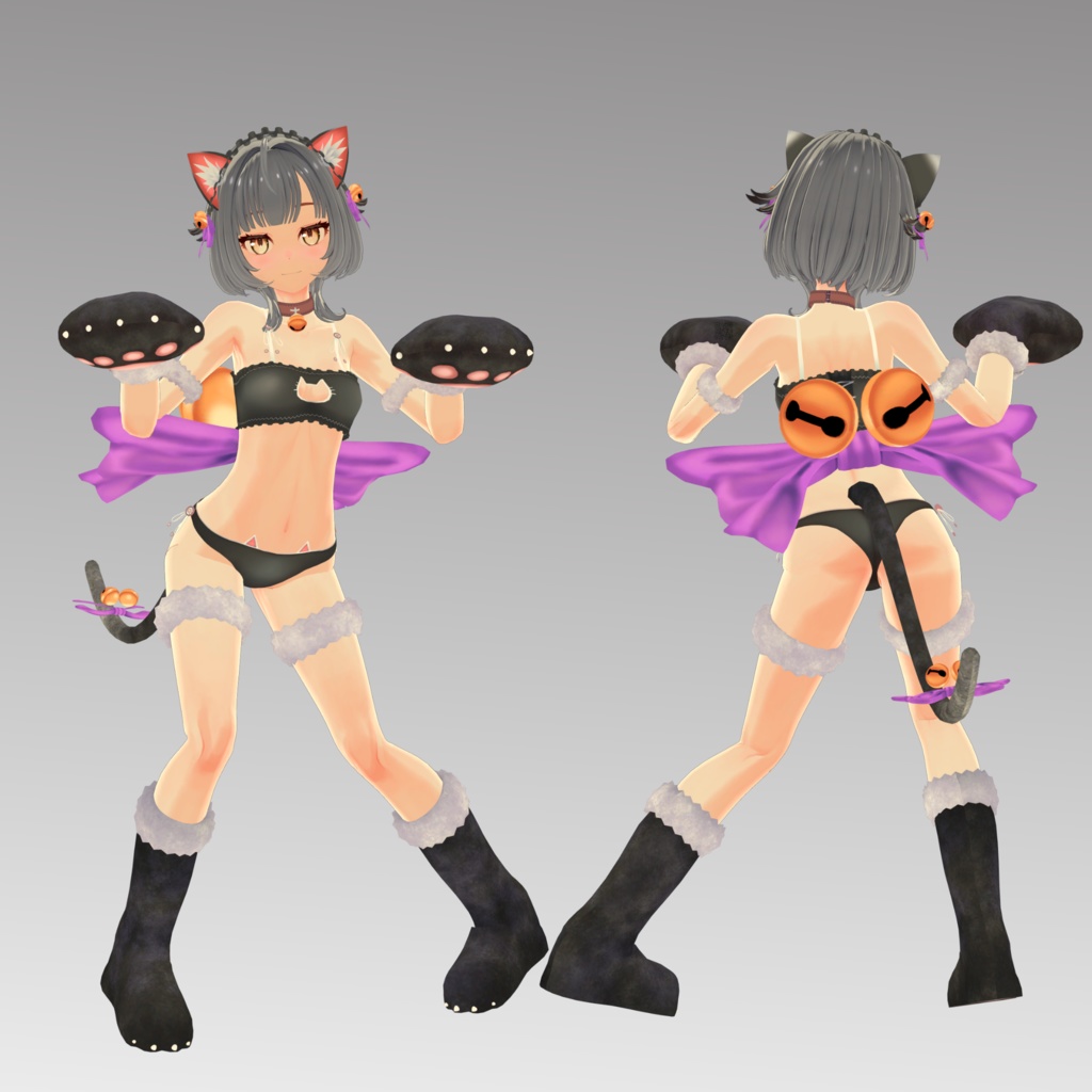 【ヴォルフロッテ用】バニースーツMKII/例のセーター/ストリートウェア/猫ランジェリー - Bunny Suit MKII/ Open Back Sweater/ Neko Lingerie/ Street Wear for Wolflotte