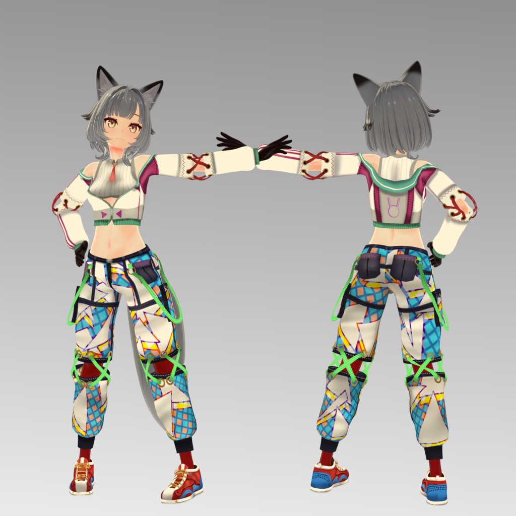 【ヴォルフロッテ用】バニースーツMKII/例のセーター/ストリートウェア/猫ランジェリー - Bunny Suit MKII/ Open Back Sweater/ Neko Lingerie/ Street Wear for Wolflotte