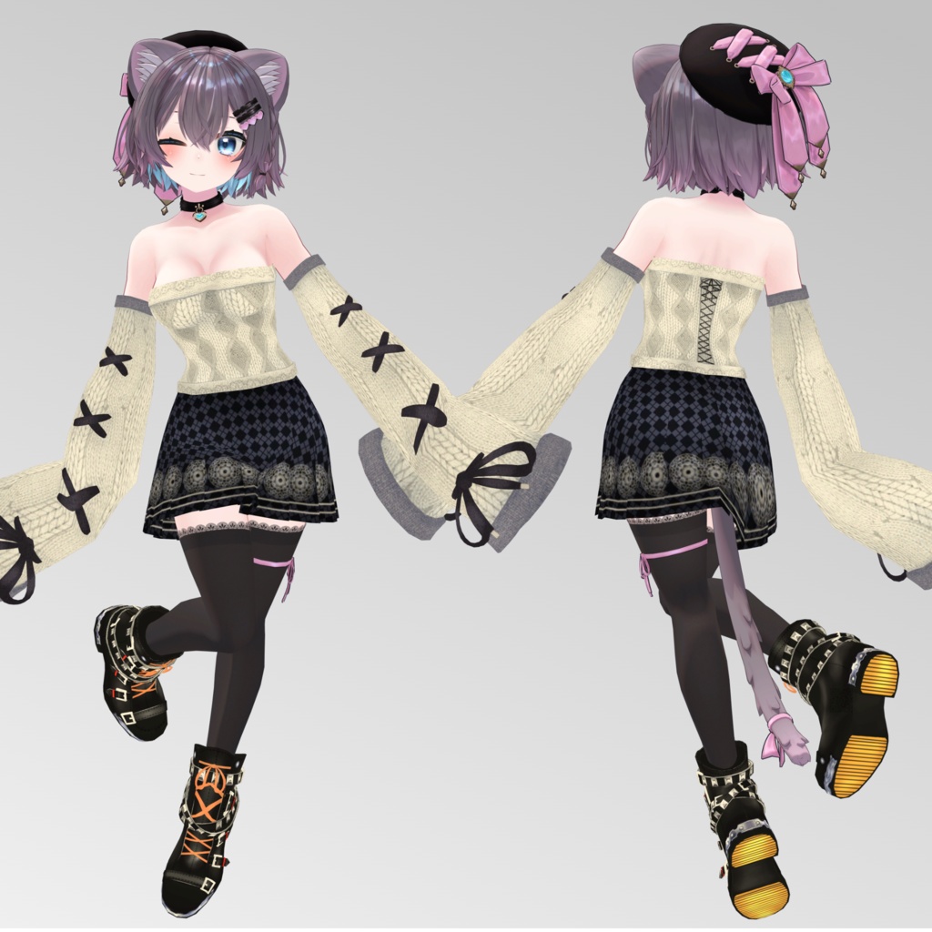 【まりえる用】例のセーターC型/ ビキニジャケット - Open Shoulder Sweater/ Bikini Jacket - for Mariel