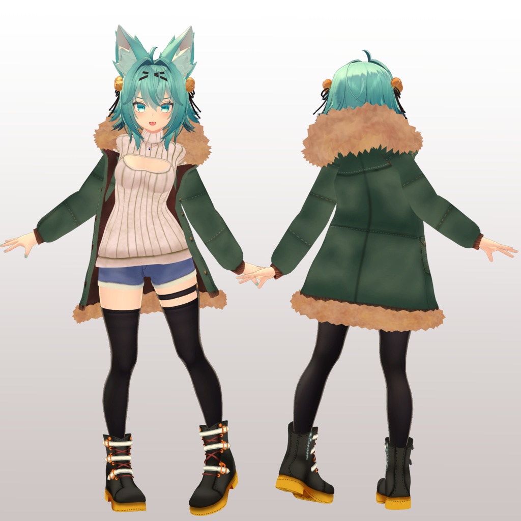 【竜胆用】 例のセーターB型/ 例のセーター/ スクール水着 - Open Back Sweater/ Open Chest Sweater/ School Swimsuit - for Rindou