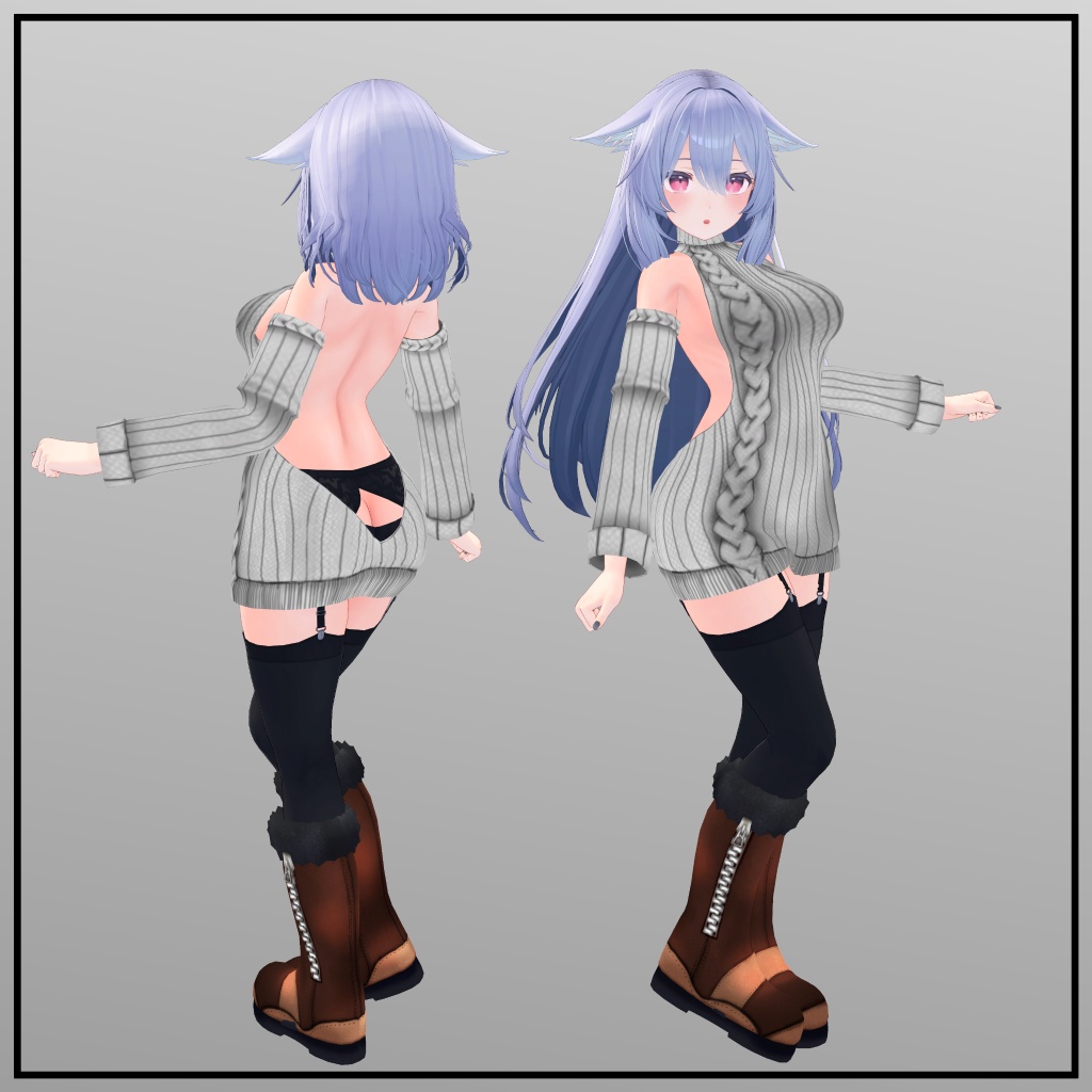 【桔梗用】ビキニジャケット/ 例のセーター/ バニースーツMKII/ー - Bunny Suit MKII/ Open Back Sweater/ Bikini Jacket - for Kikyo