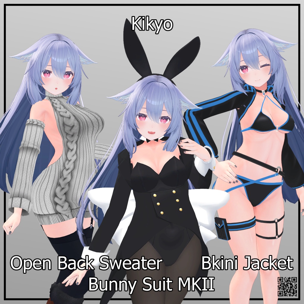 【桔梗用】ビキニジャケット/ 例のセーター/ バニースーツMKII/ー - Bunny Suit MKII/ Open Back Sweater/ Bikini Jacket - for Kikyo