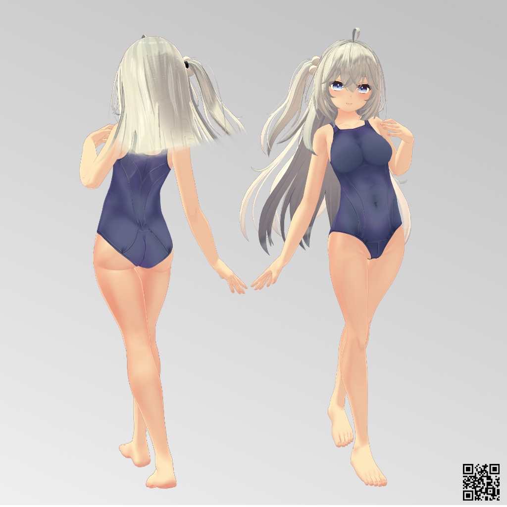 【狐雪用】セーラースクール水着 - Sailor School Swimsuit - for Koyuki