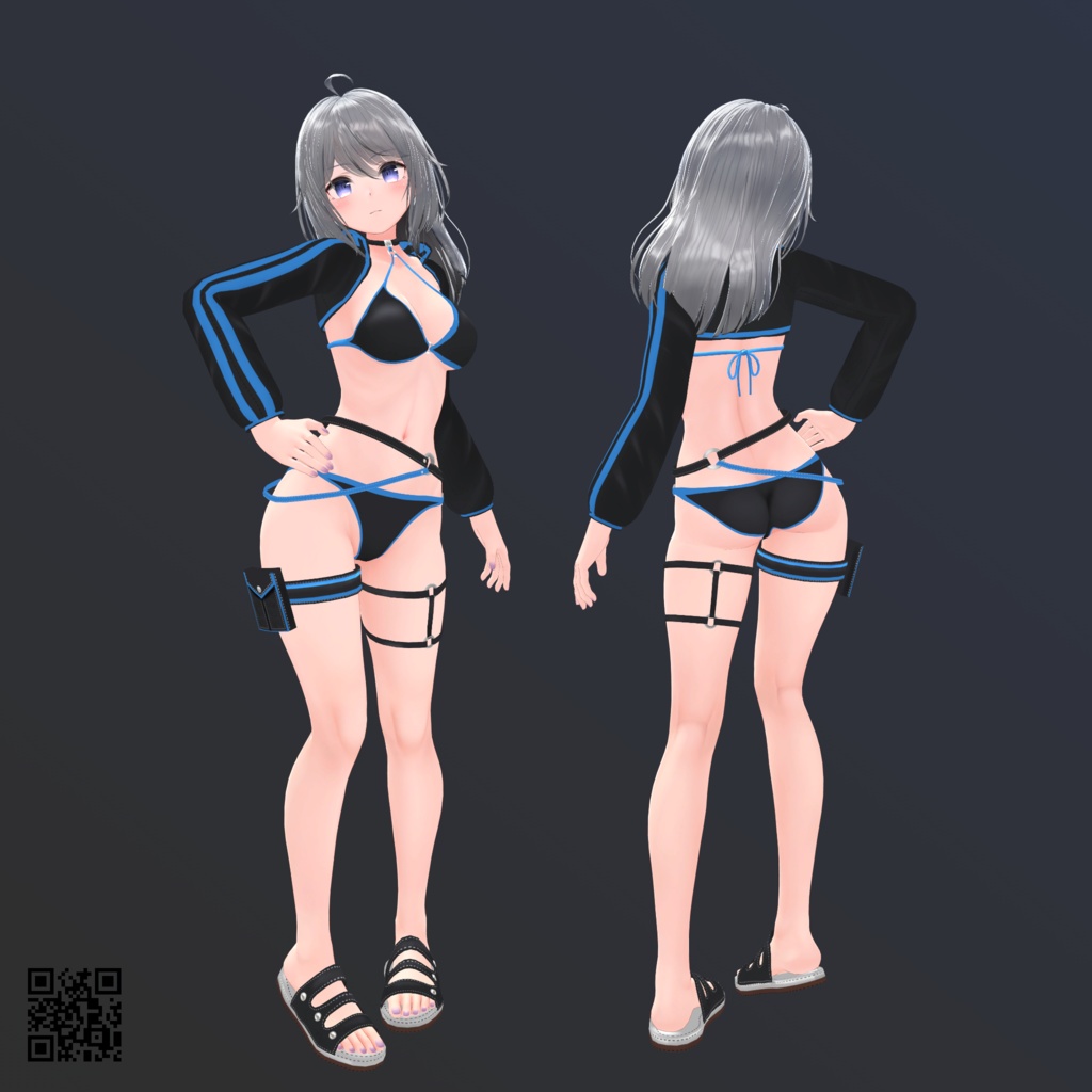 【モフィラ用】バニースーツMKII/レオタードセーター/例のセーターC型/ビキニジャケット/猫ランジェリー - Bunny Suit MKII/ Open Shoulder Sweater/ Leotard Sweater/ Bikini Jacket/ Neko Lingerie for Mophira