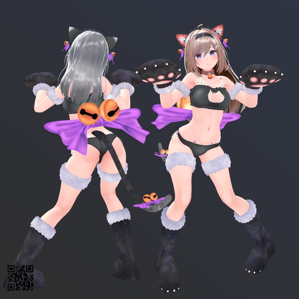 【モフィラ用】バニースーツMKII/レオタードセーター/例のセーターC型/ビキニジャケット/猫ランジェリー - Bunny Suit MKII/ Open Shoulder Sweater/ Leotard Sweater/ Bikini Jacket/ Neko Lingerie for Mophira