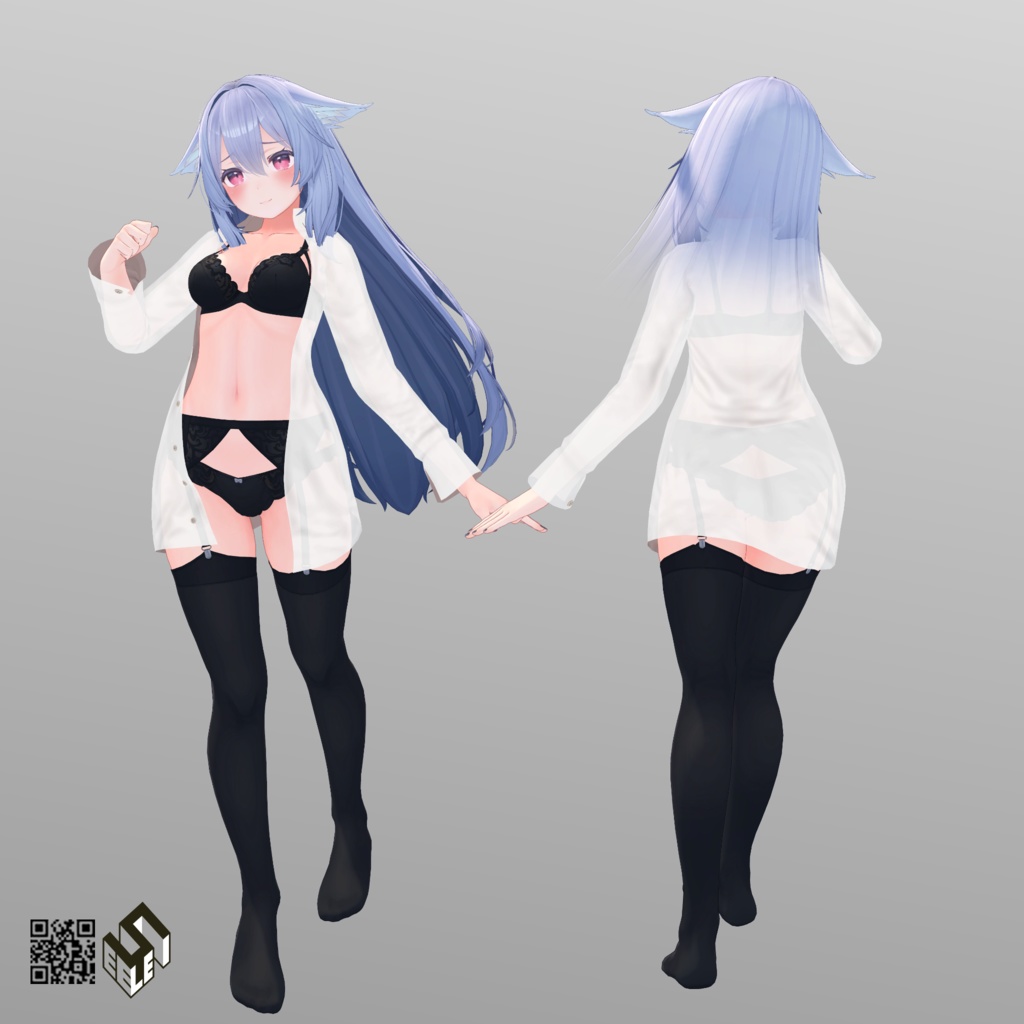 【桔梗用】開き彼シャツ - Open Dress Shirt - for Kikyo