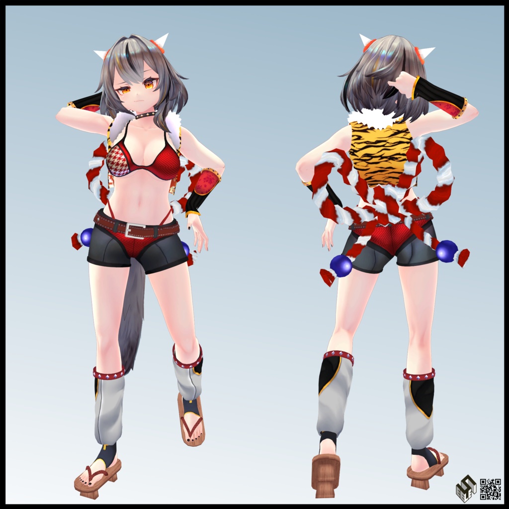 【ミュリシア用】 開き彼シャツ/ 鬼/ 例のセーターB型 - Open-Chest Sweater/ Oni/ Open Dress Shirt - for Mulicia