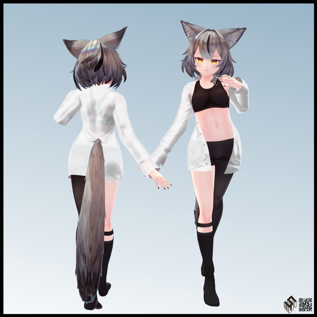 【ミュリシア用】 開き彼シャツ/ 鬼/ 例のセーターB型 - Open-Chest Sweater/ Oni/ Open Dress Shirt - for Mulicia