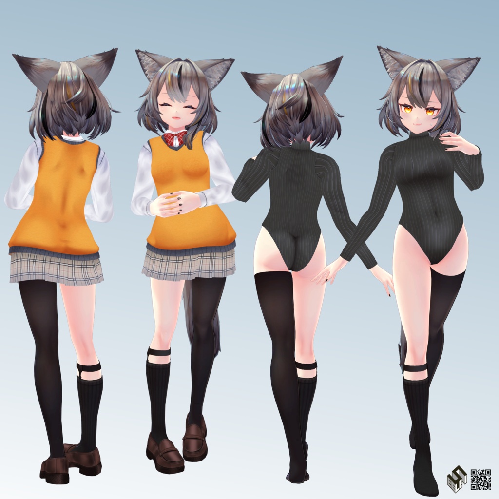 【ミュリシア用】 例のセーター/ 制服/ レオタードセーター - Open Back Sweater/ School Uniform/ Leotard Sweater - for Mulicia