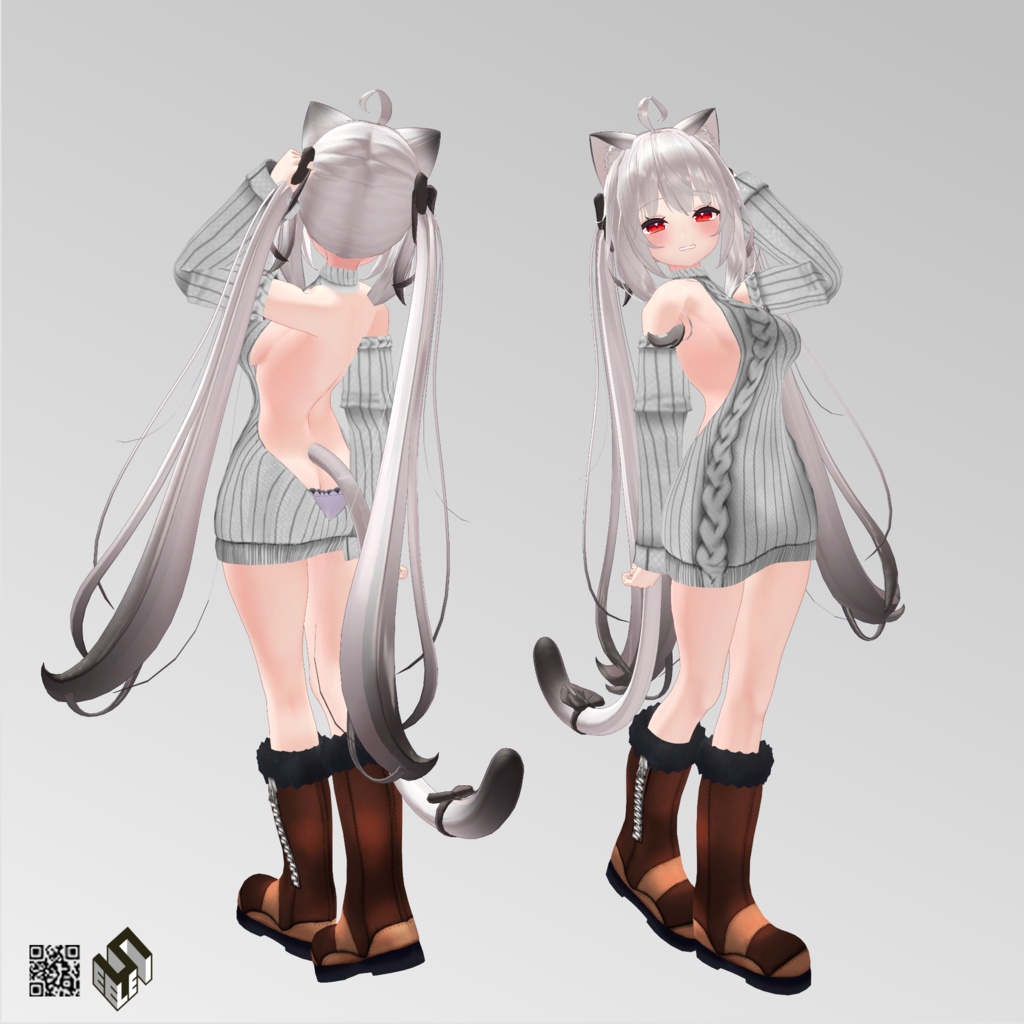 【舞夜用】ビキニパーカー/ ビキニジャケット/ 例のセーター - Bikini Jacket/ Bikini Parker/ Open Back Sweater - for Maya