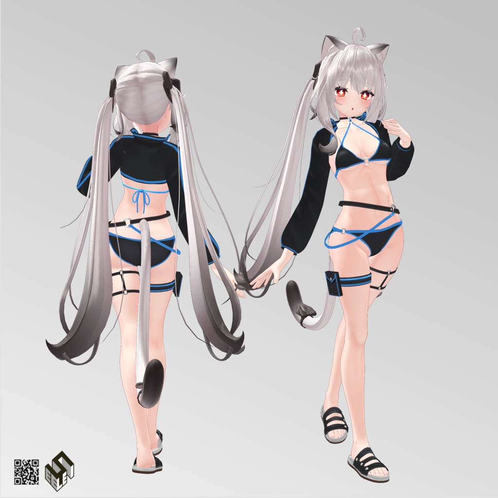 【舞夜用】ビキニパーカー/ ビキニジャケット/ 例のセーター - Bikini Jacket/ Bikini Parker/ Open Back Sweater - for Maya