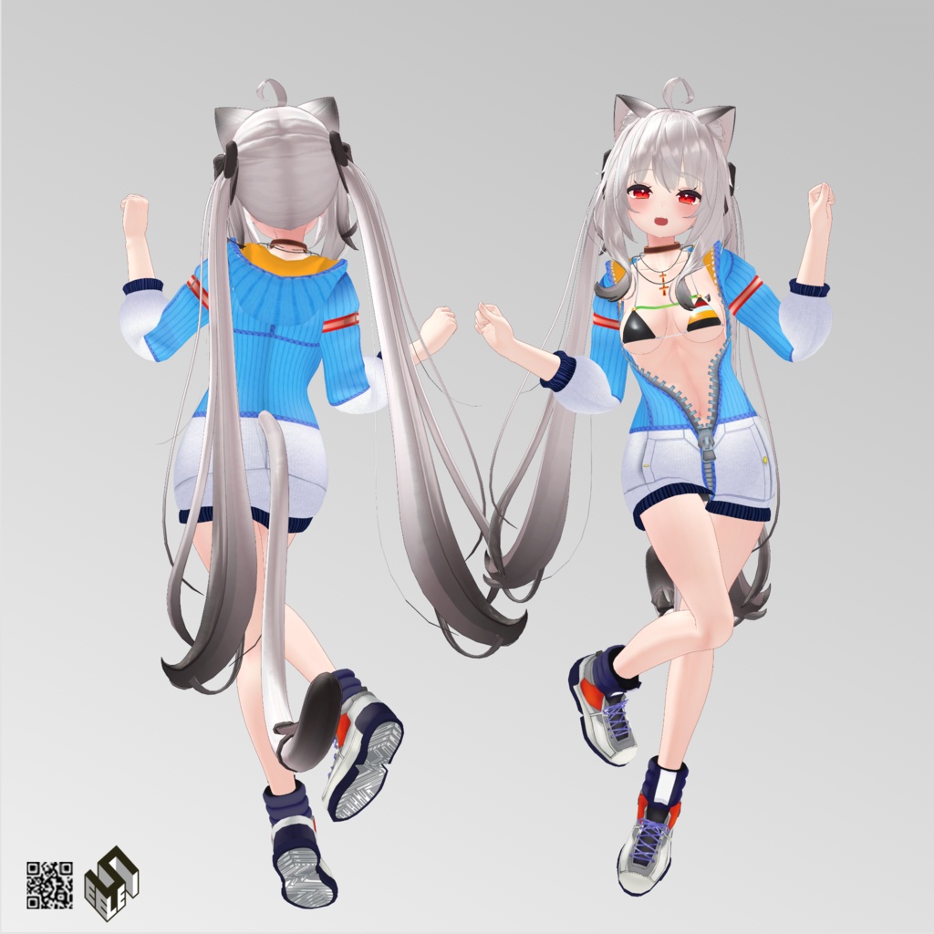 【舞夜用】ビキニパーカー/ ビキニジャケット/ 例のセーター - Bikini Jacket/ Bikini Parker/ Open Back Sweater - for Maya