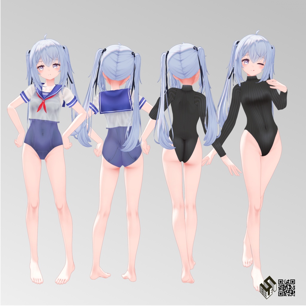 【サフィー用】ビキニパーカー/例のセーター/レオタードセーター/例のセーターB型/カジュアルゴシック/セーラースクール水着 - Open Back Sweater/Bikini Parker/Sailor School Swimsuit/Leotard Sweater/ Open Chest Sweater/Casual Gothic - for Sapphy