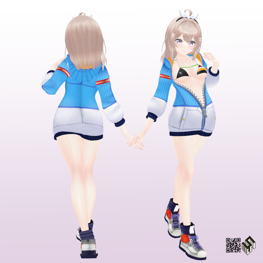 【キュリシア用】ビキニパーカー/バニースーツMKII/レオタードセーター - Bunny Suit MKII/Bikini Parker/Leotard Sweater - for Curishia