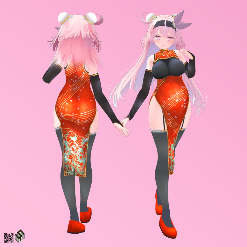 【セレスティア】チャイナドレス/ 例のセーターC型/開き彼シャツ - China Dress/ Open Shoulder Sweater/ Open Dress Shirt - for Selestia