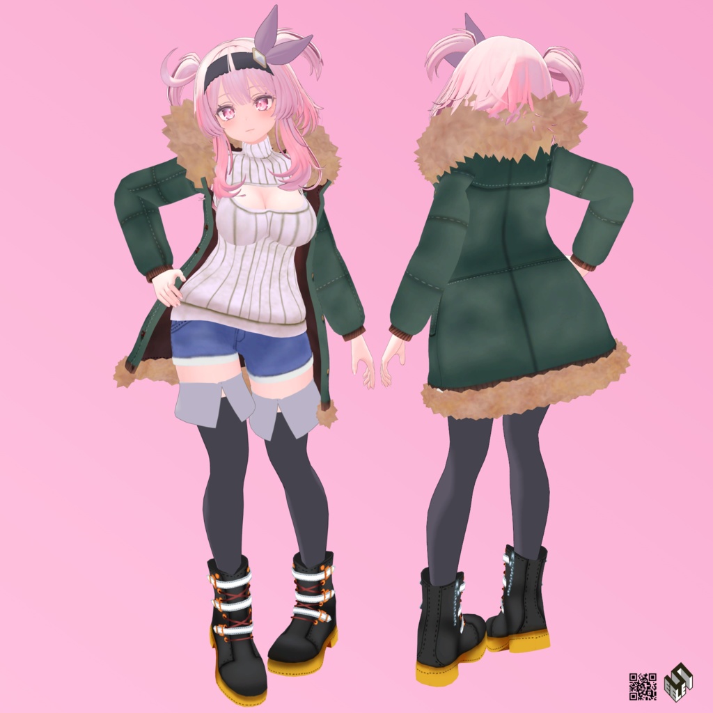 【セレスティア用】例のセーターB型/ ビキニジャケット/ 猫ランジェリー - Open-Chest Sweater/ Bikini Jacket/ Neko Lingerie - for Selestia