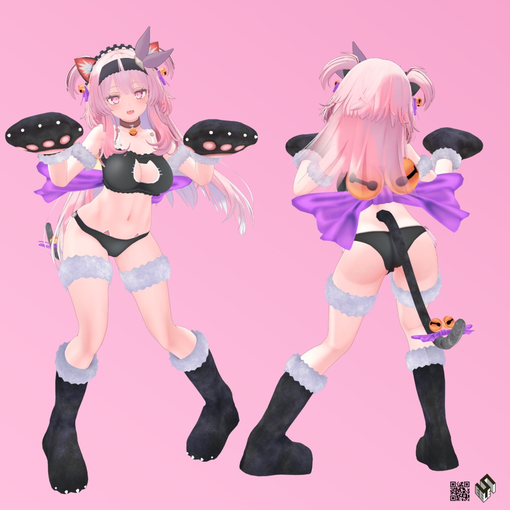 【セレスティア用】例のセーターB型/ ビキニジャケット/ 猫ランジェリー - Open-Chest Sweater/ Bikini Jacket/ Neko Lingerie - for Selestia