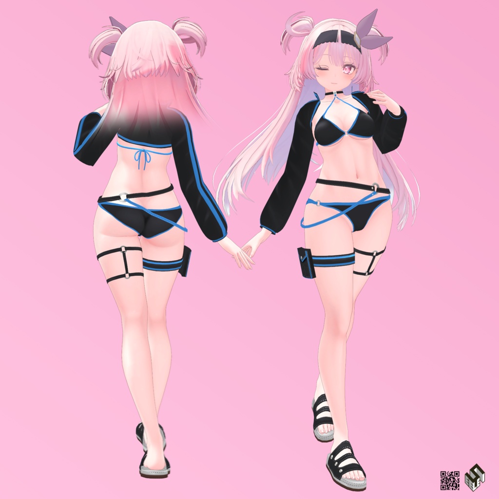 【セレスティア用】例のセーターB型/ ビキニジャケット/ 猫ランジェリー - Open-Chest Sweater/ Bikini Jacket/ Neko Lingerie - for Selestia