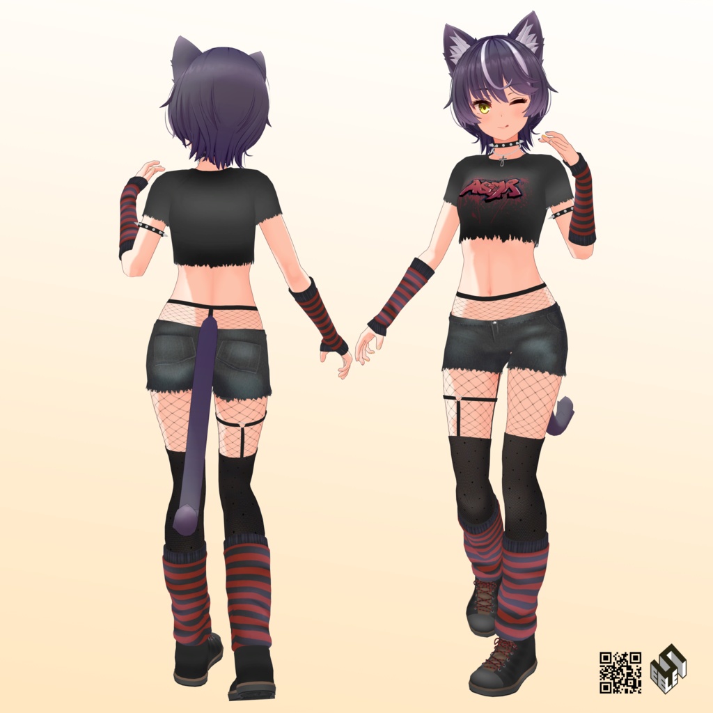 【ニャスカ!/ 大神リュカ用】パンク Frei - Punk Frei - for Nyasuka!/ Ohkami Lyuca