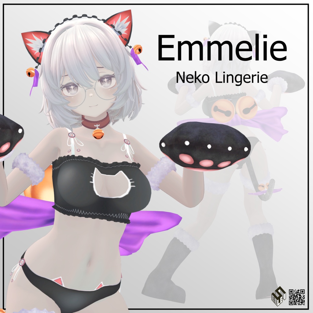 【Emmelie用】猫ランジェリー - Neko Lingerie - for Emmelie