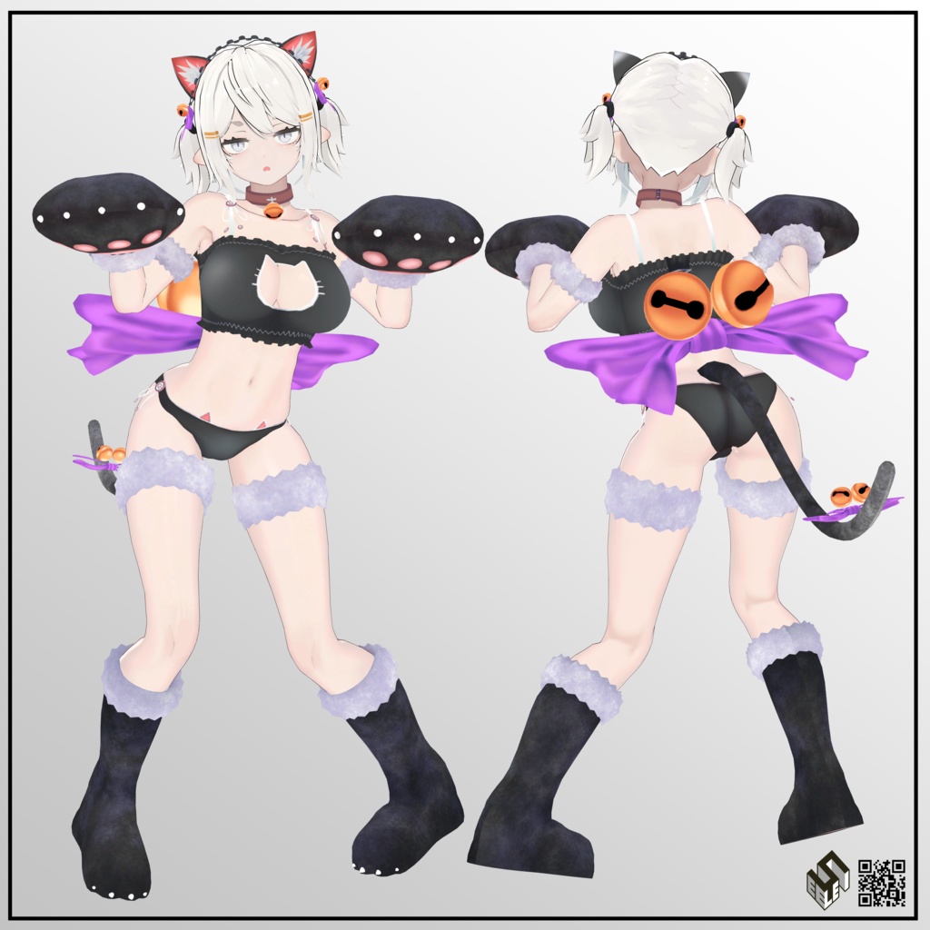 【龍のヨルちゃん用】猫ランジェリー - Neko Lingerie - for Yoll