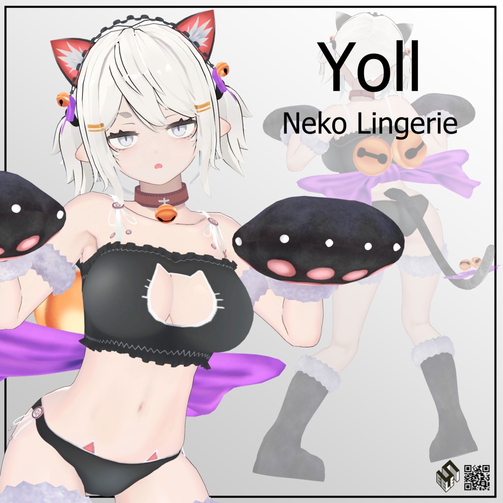 【龍のヨルちゃん用】猫ランジェリー - Neko Lingerie - for Yoll