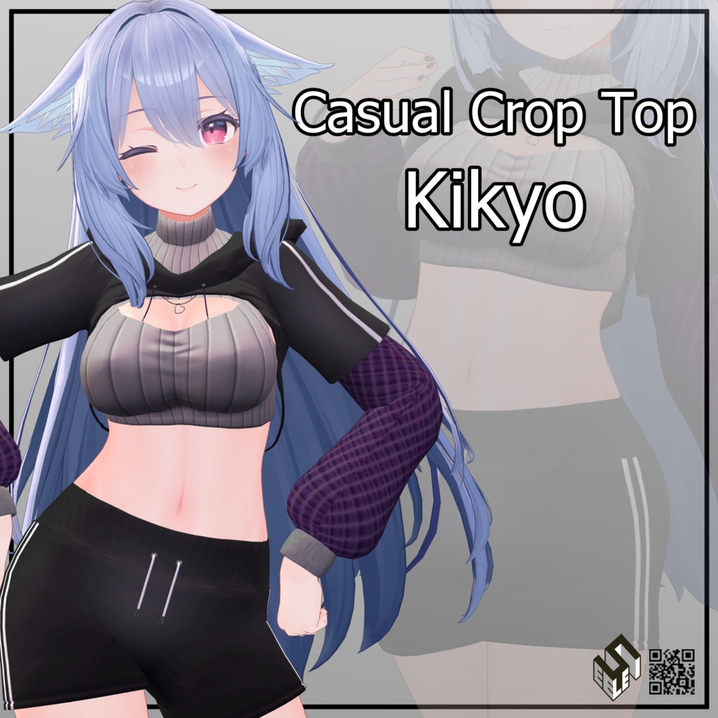 【桔梗用】カジュアルクロップトップ - Casual Crop Top - For Kikyo