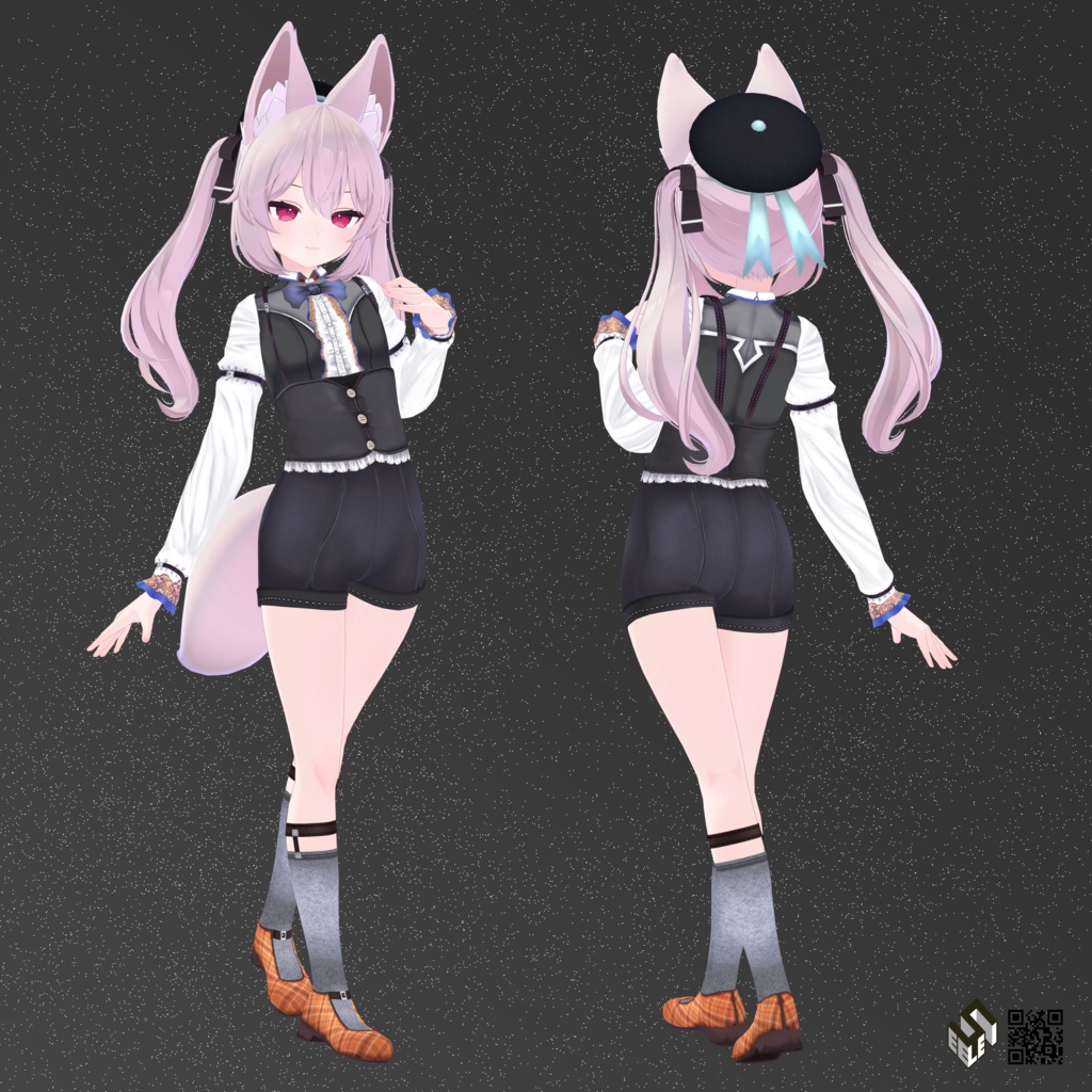 【カリン用】制服 /カジュアルゴシック/ セーラースクール水着 - School Uniform/ Sailor School Swimsuit/ Casual Gothic - for Karin