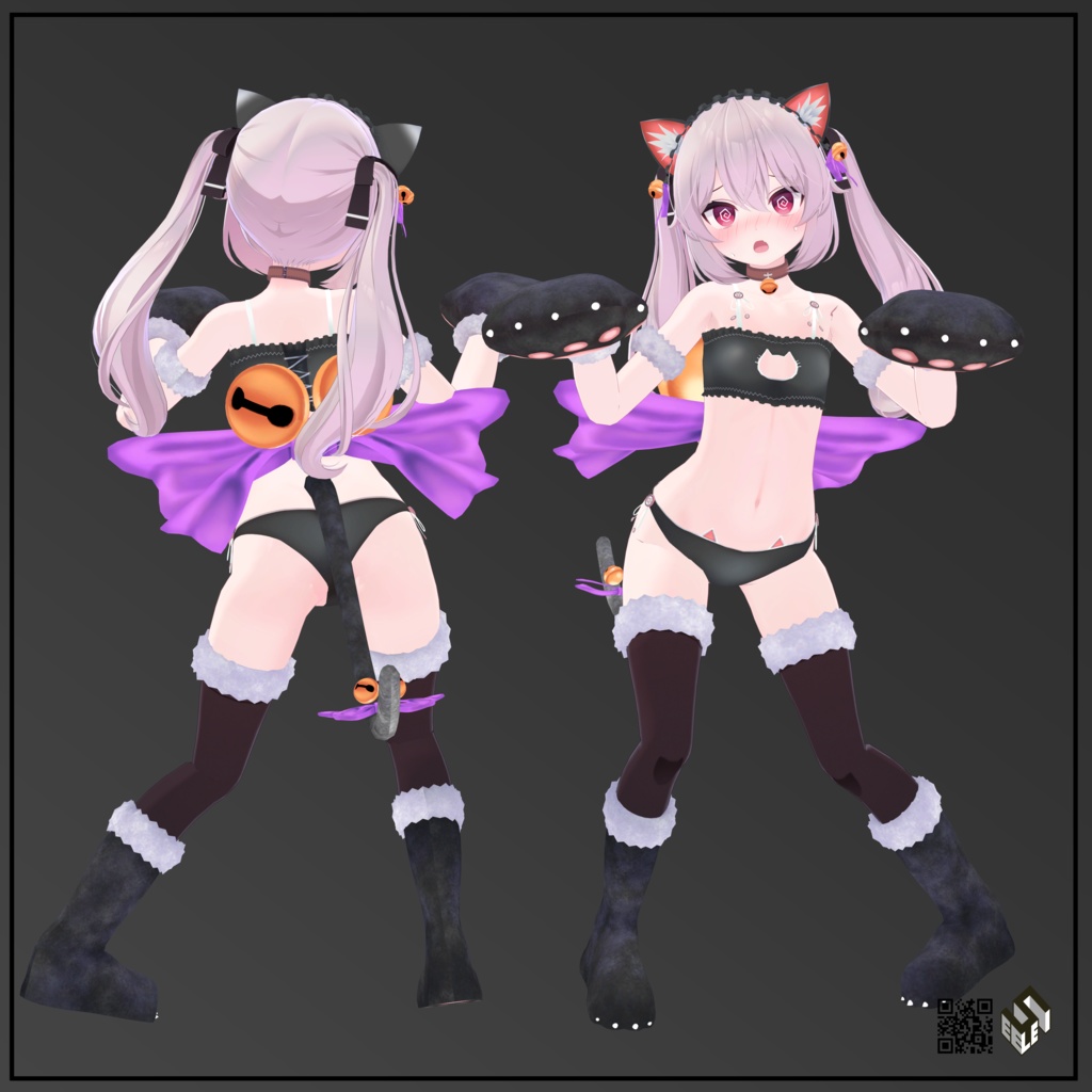 【カリン用】猫ランジェリー/ビキニパーカー/セーラーレオタード - Neko Lingerie/ Bikini Parker/ Sailor Leotard - for Karin