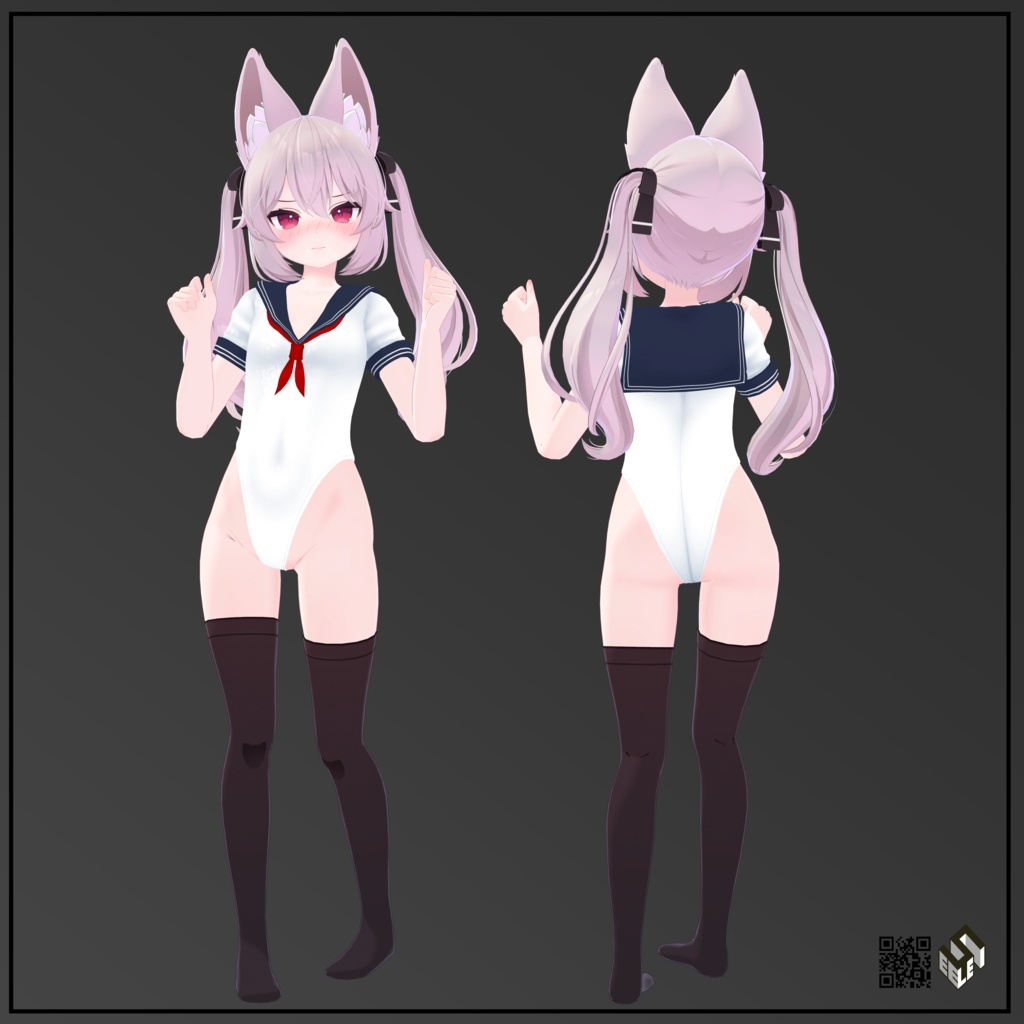 【カリン用】猫ランジェリー/ビキニパーカー/セーラーレオタード - Neko Lingerie/ Bikini Parker/ Sailor Leotard - for Karin