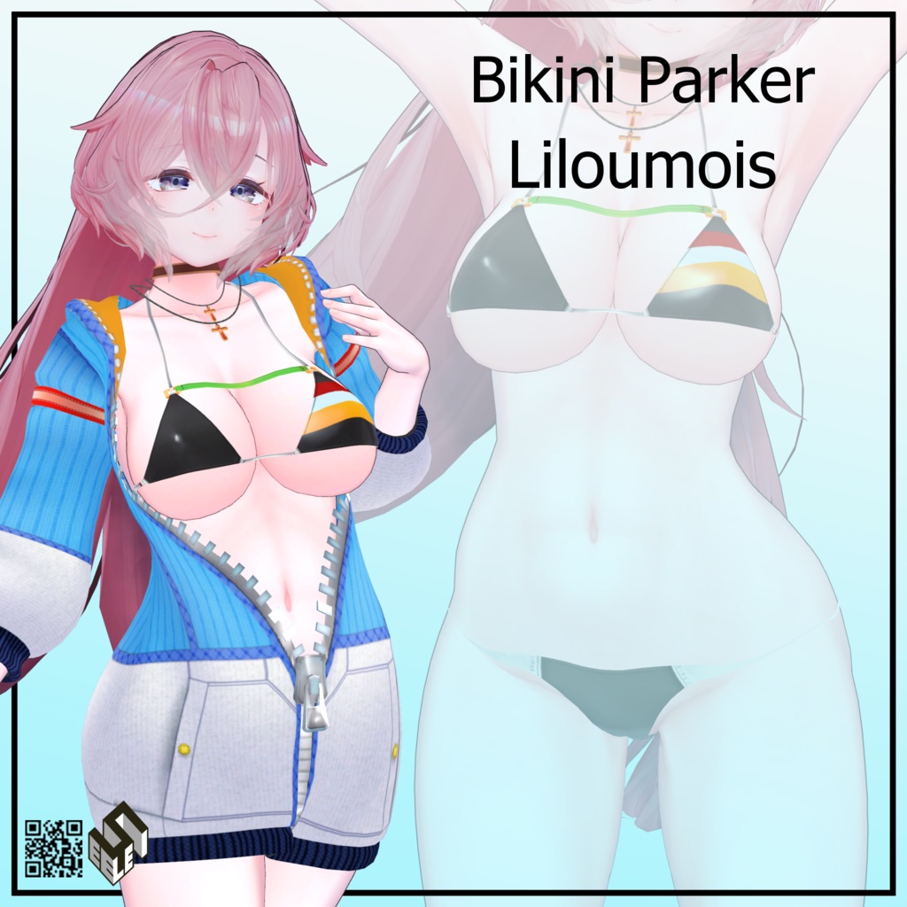 【リルモワ用】ビキニパーカー - Bikini Parker - for Liloumois