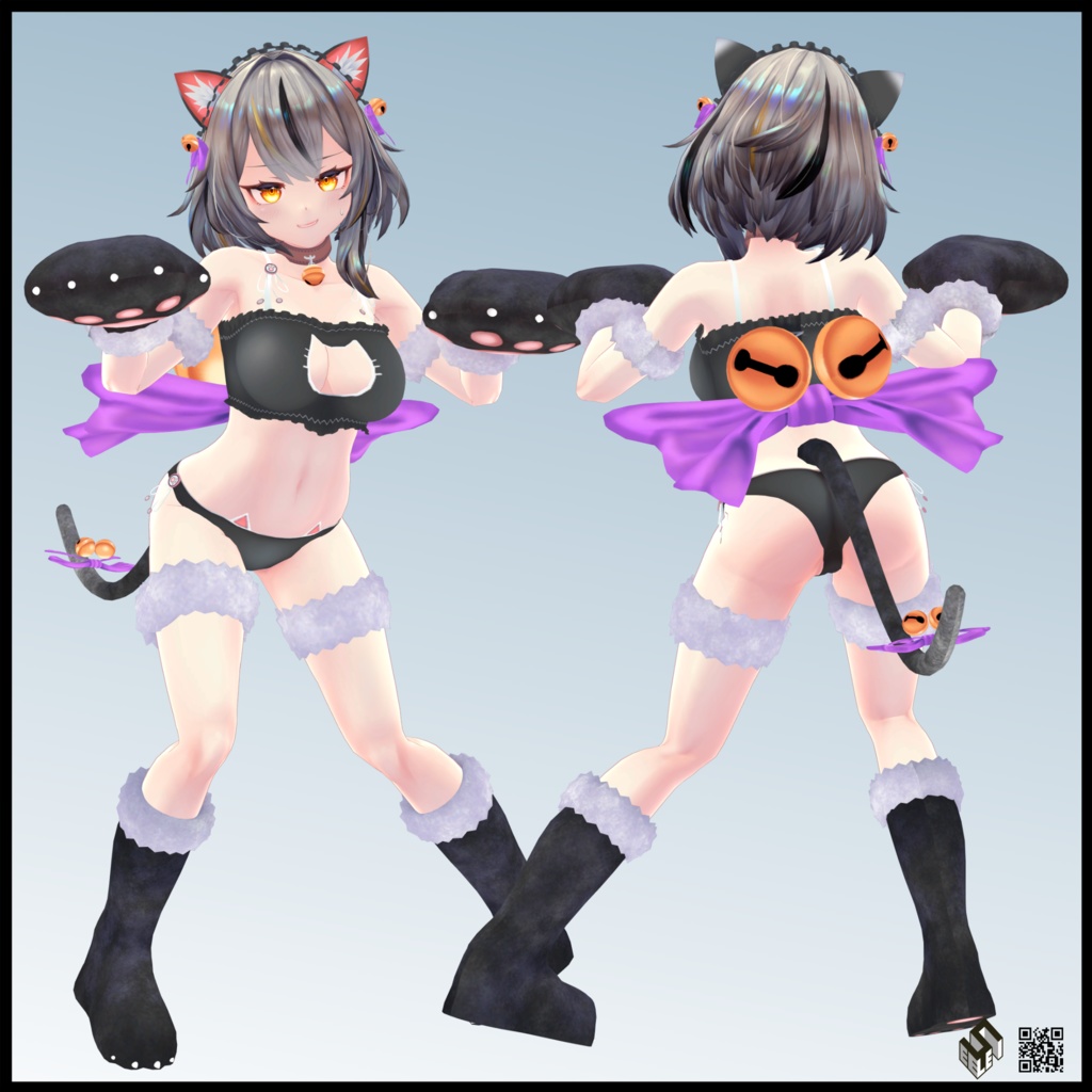 【ミュリシア用】バニースーツMKII/レオタードパーカー/猫ランジェリー - Bunny Suit MKII/ Leotard Parker/ Neko Lingerie for Mulicia