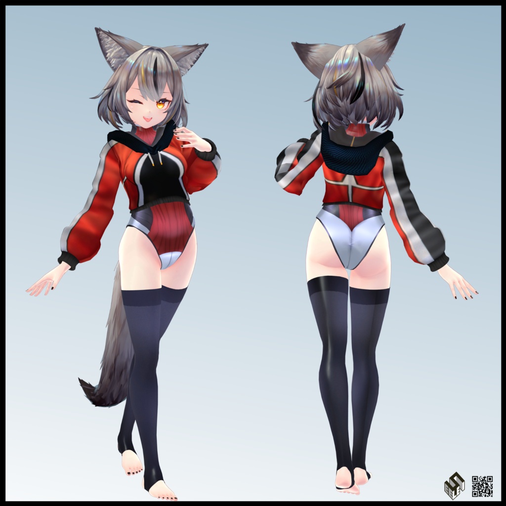 【ミュリシア用】バニースーツMKII/レオタードパーカー/猫ランジェリー - Bunny Suit MKII/ Leotard Parker/ Neko Lingerie for Mulicia