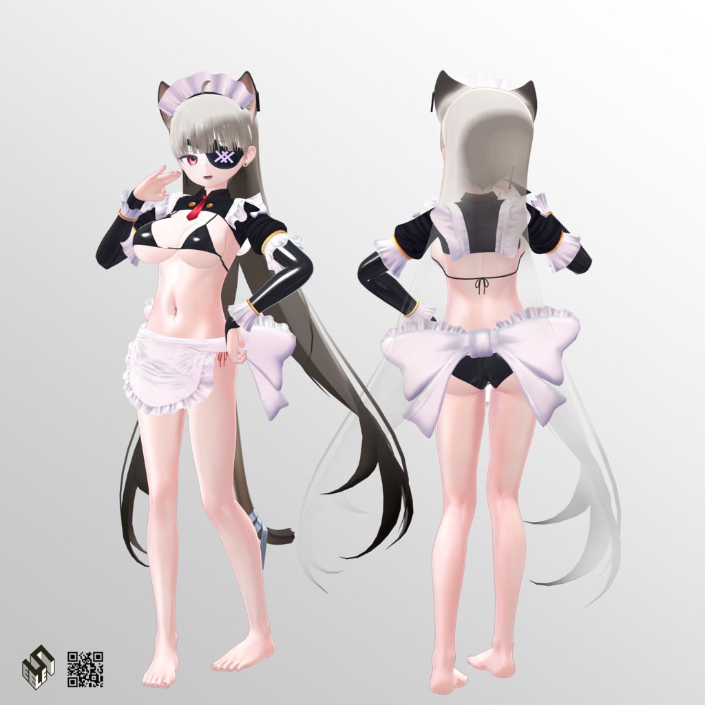 【ユギ & ミヨ用】メイドビキニ - Maid Bikini - for Yugi & Miyo
