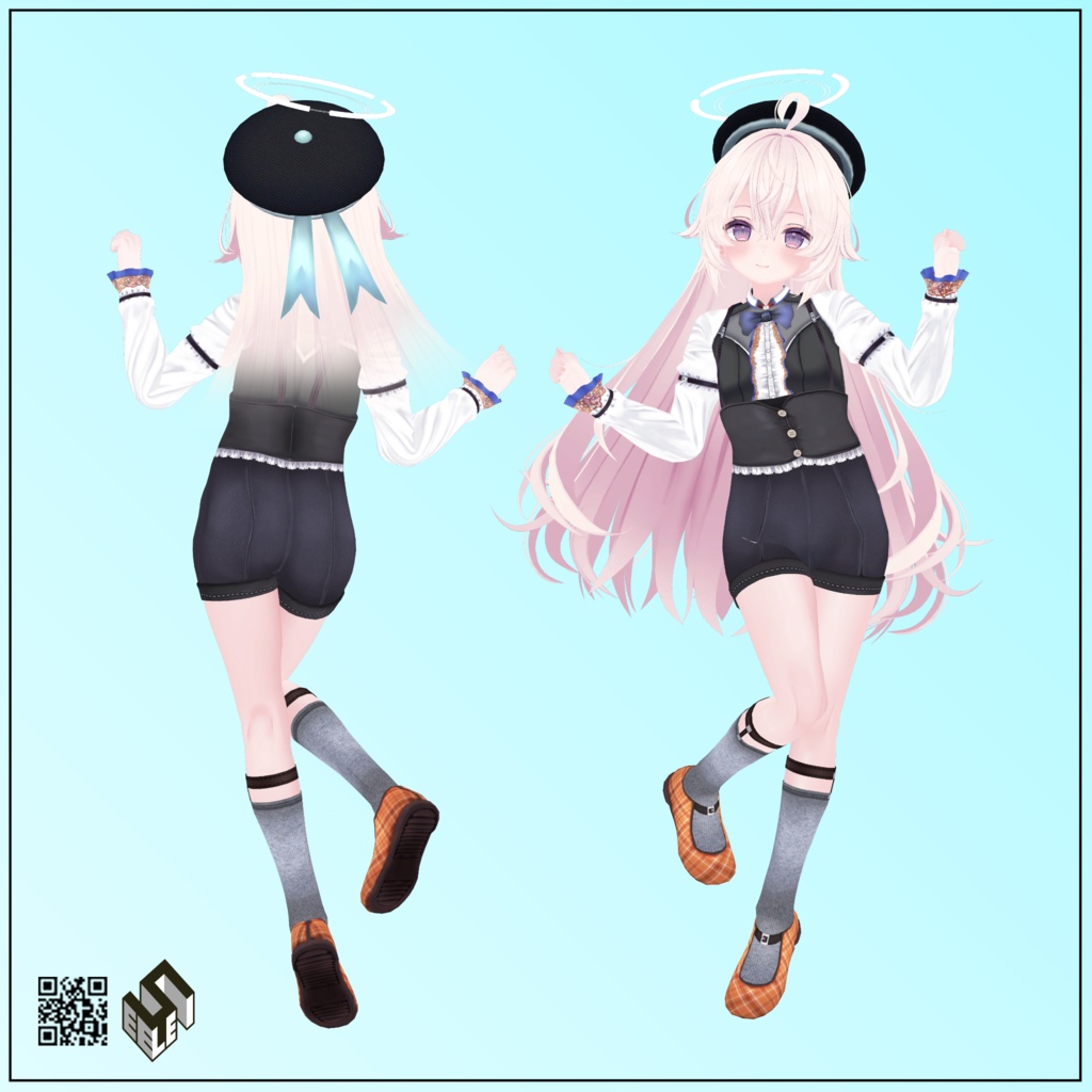 【ソラハ用】カジュアルゴシック/ セーラースクール水着 - Sailor School Swimsuit/ Casual Gothic - for Soraha