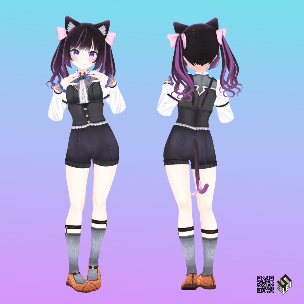 【むろむ あのん用】猫ランジェリ/ カジュアルゴシックー - Neko Lingerie/ Casual Gothic - for Anon & Muromu