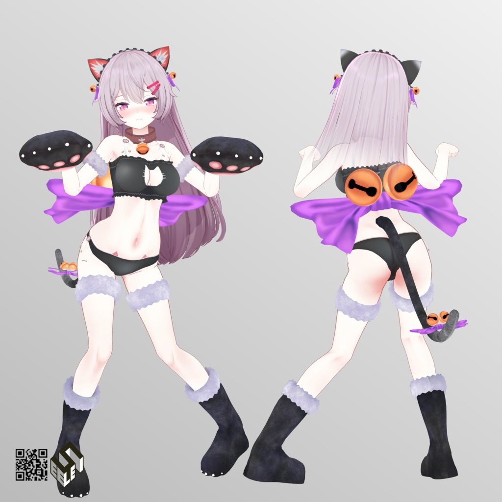 【ルフィナ用】猫ランジェリー/レオタードセーター - Neko Lingerie/ Leotard Sweater - for Rufina