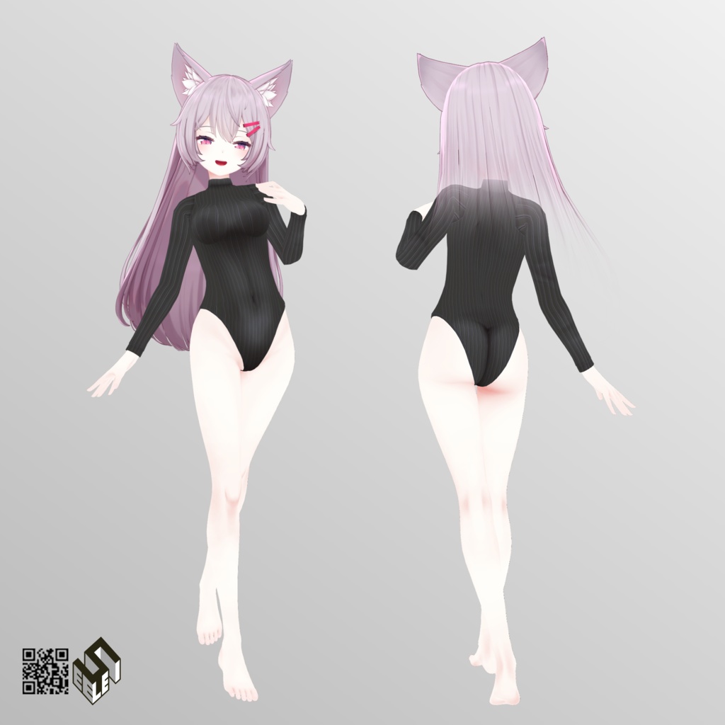 【ルフィナ用】猫ランジェリー/レオタードセーター - Neko Lingerie/ Leotard Sweater - for Rufina