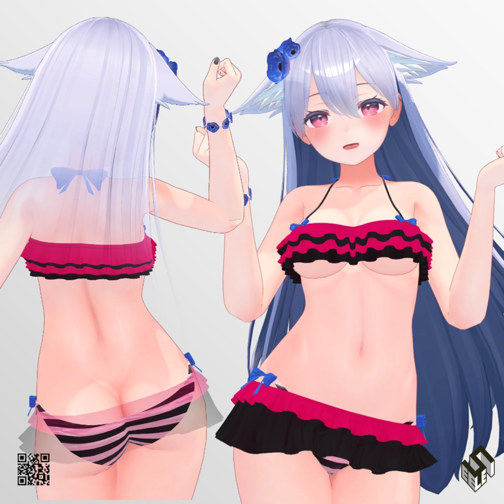 【桔梗用】フリフリビキニ - Frill Bikini - for Kikyo