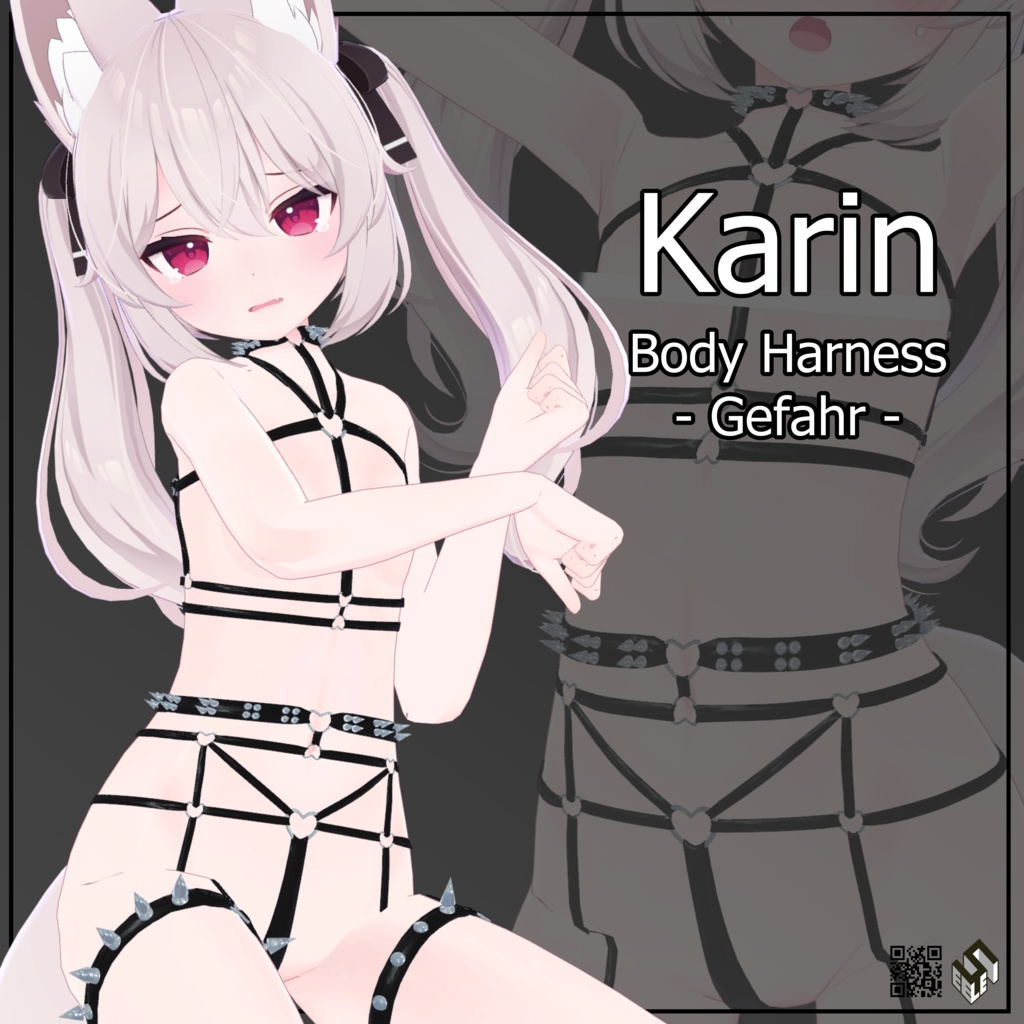 【カリン用】ボディーハーネス『ゲファー』 - Body Harness『Gefahr』 - For Karin
