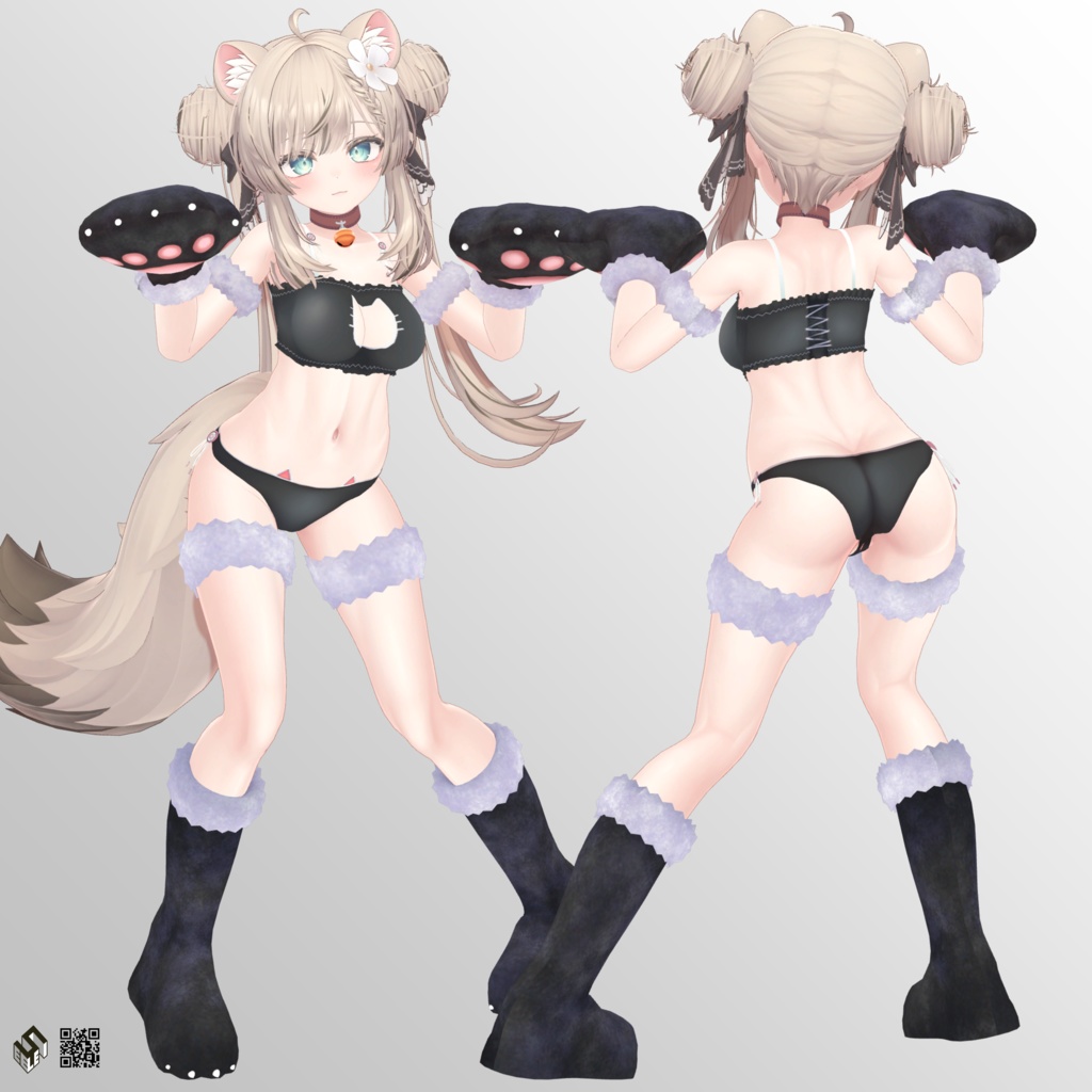 【マヌカ用】逆バニー/ 猫ランジェリー - Reverse Bunny/ Neko Lingerie - For Manuka