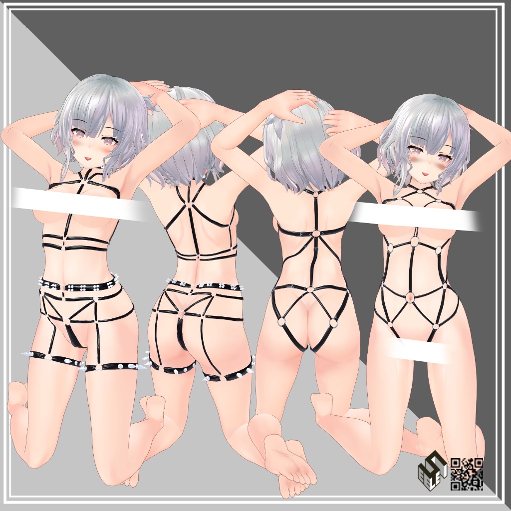 【リーメ&リーバ&レイズ用】パンク NEET/ パンク Frei/ ボディーハーネス/ ボディーハーネス『ゲファー』 - Body Harness『Gefahr』/ Body Harness/ Punk Frei/ Punk NEET - for Leeme&Reeva&Reiz