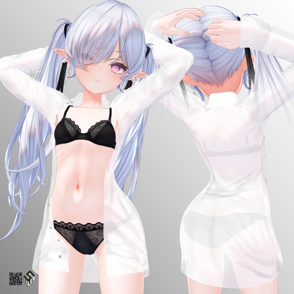 【イリス用】開き彼シャツ - Open Dress Shirt - for Iris